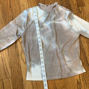 HYFVE Mock Neck Puff Sleeve Sweater